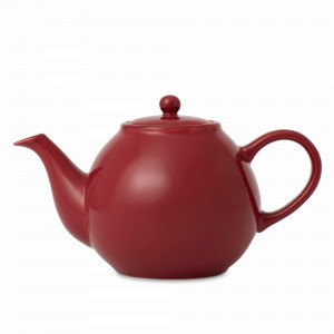 Чайник заварочный с ситечком, 840 мл, фарфор, нержавеющая сталь, бордовый, серия Classic, VIVA Scandinavia, Дания, Чайники