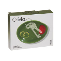 Поднос декоративный, 12 х 9 см, керамика, зеленый, серия Olivia, DOIY, Испания_00822820052605199107.jpg