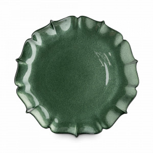 Тарелка обеденная, 28 см, стекло, зеленый, серия Seville, ANNA LAFARG, Китай, Тарелки