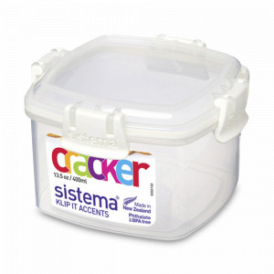 Контейнер для крекеров, 400 мл, пластик, серия Klip It, SISTEMA, Новая Зеландия, Klip It SISTEMA