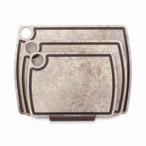 Набор из 3-х разделочных досок на подставке, песчаник, в подарочной упаковке, композитный материал, серия Fashion, ComposeEat, Россия, Разделочные доски