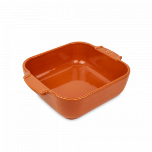 Форма для запекания квадратная, 28 х 28 см, 2.7 л, керамика, терракотовый, серия Terracotta, PEUGEOT CERAMIC, Франция, Скидка до -35% на PEUGEOT CERAMIC