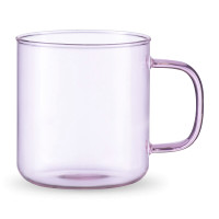 Кружка , 350 мл, боросиликатное стекло, розовый, SMART SOLUTIONS, Россия