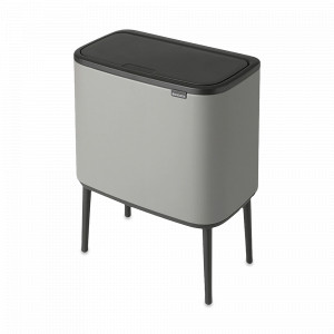 Контейнер для мусора, 3 х 11 л, нержавеющая сталь, серый, серия BO TOUCH BIN, BRABANTIA, Бельгия, Touch BRABANTIA