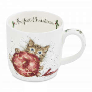 Кружка «Забавная фауна Пушистик», объем: 310 мл, материал: костяной фарфор, цвет: декор, серия Wrendale Designs, ROYAL WORCESTER, Великобритания, ROYAL WORCESTER (Великобритания)