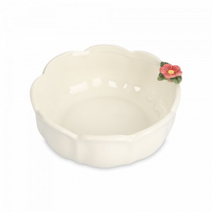 Салатник порционный Цветок, 16 см, 700 мл, керамика, молочный с золотистым кантом, серия Meadow, ANNA LAFARG, Китай, Meadow ANNA LAFARG