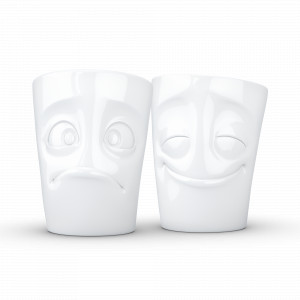 Набор из 2-х кружек, объем: 350 мл, материал: фарфор, цвет: белый, серия Cheery Baffled, TASSEN, Германия, TASSEN (Германия)