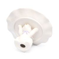Блюдо на ножке Кролик с бантом, 19 см, керамика, белый, декор, серия Bunny, ANNA LAFARG, Китай_00822260033477733052.jpg