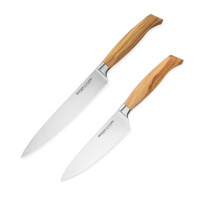 Набор кухонных ножей, 7 штук, на магнитной подставке ComposeEat, серия Ergo Line Olive, BERGER CUTLERY, Германия_00816100040684929207.jpg