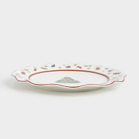 Тарелка обеденная «Елка», 27 см, фарфор, белый, декор, серия Miracle, ANNA LAFARG, Китай_00820990060926916441.jpg