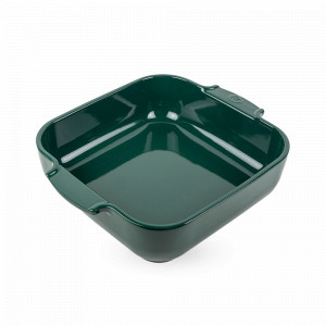 Форма для запекания квадратная, 28 х 28 см, 2.7 л, керамика, зеленый, серия Green Forest, PEUGEOT CERAMIC, Франция, Скидка до -35% на PEUGEOT CERAMIC