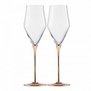 Набор бокалов для шампанского, 2 шт., цвет ножки-золотой, 260 мл, серия Ravi, EISCH, Германия, EISCH (Германия)