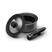 Набор из 3-х кастрюль со сьемной ручкой и крышкой, алюминий, черный, серия MasterClass, KITCHEN CRAFT, Великобритания_00818450051146443463.jpg