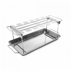 Подставка для приготовления куриных ножек BBQ, 43 х 15,7 см, нержавеющая сталь, GEFU, Германия, Аксессуары для гриля