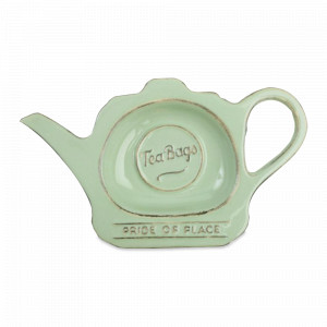 Подставка для чайных пакетиков Pride of Place Old Green, 16.5 х 9.8 х 2 см, керамика, зеленый, T&amp;G, Великобритания, Кухонные принадлежности T&G