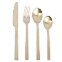 Набор столовых приборов на 6 персон, 24 предмета, нержавеющая сталь, золотистый, серия Beijing, ANNA LAFARG, Китай, 