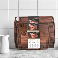 Доска разделочная композитная c желобом, 29х22см, орех, серия Fashion, ComposeEat, Россия_00810990065211921420.jpg