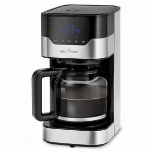 Кофеварка капельная, 1,5 л, нержавеющая сталь, пластик, черный, PROFI COOK, Германия, PROFI COOK (Германия)