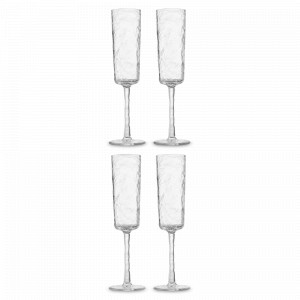 Набор из 4-х бокалов для шампанского, 180 мл, акрил, прозрачный, серия Arctic, LIBERTY JONES, Россия, Посуда для пикника