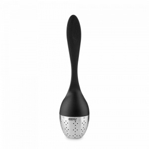 Ситечко для чая Teva, 16,7 см, нержавеющая сталь, пластик, черный, GEFU, Германия, Ситечки для чая