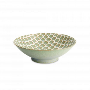 Салатник Vert Sauge, 25 см, 1.4 л, керамика, фисташковый, серия Mermaid Design, TOKYO DESIGN, Нидерланды, Салатники, чаши сервировочные