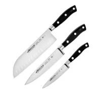 Набор из 3-х кухонных ножей поварская тройка, серия Riviera, ARCOS, Испания, 