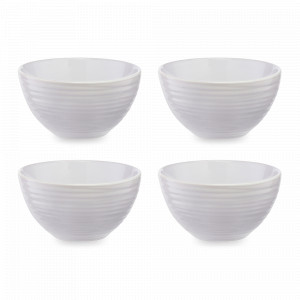 Набор порционных салатников, 4 предмета, 9.2 см, 150 мл, керамика, белый, серия In The Village, LIBERTY JONES, Россия, Наборы тарелок для кухни