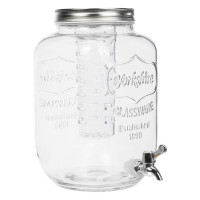 Диспенсер для напитков, 7.5 л, стекло, металл, прозрачный, серия Home Made, KITCHEN CRAFT, Великобритания_00817710054515704341.jpg