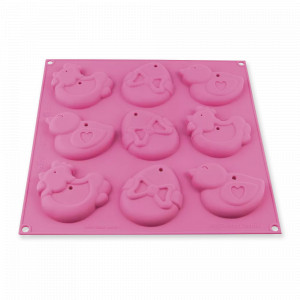 Форма для приготовления печенья My Easter Cookies, материал: силикон, цвет: розовый, SILIKOMART, Италия, SILIKOMART (Италия)