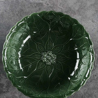 Салатник Шпинат, 21 см, керамика, зелёный, серия Harvest, REPAST, Чехия_00821340052088178476.jpg