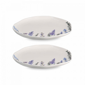 Набор десертных тарелок, 2 предмета, 19 см, фарфор, декор, серия Floral, LIBERTY JONES, Россия, Наборы тарелок для кухни