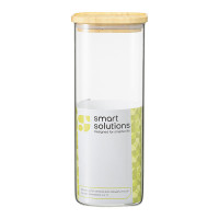 Банка квадратная для хранения, 1,9 л, боросиликатное стекло, бамбук, прозрачный, серия Glass Bamboo, SMART SOLUTIONS, Россия_00817550040275185175.jpg