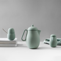 Набор молочник и сахарница с ложкой, фарфор, мятный, серия Nina, VIVA Scandinavia, Дания_00803040057238362787.jpg