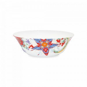 Салатник порционный, 15 см, фарфор, белый, декор, серия Счастливая Звезда, MIX&amp;MATCH HOME, Китай, Скидки -30% на фарфор MIX&MATCH