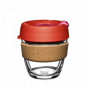Кружка дорожная Brew Cork S, закаленное стекло, пластик, 227 мл, серия Daybreak, KEEPCUP, Австралия, Термокружки