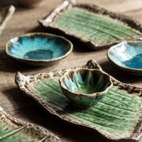 Блюдо квадратное Dark Green, 26.5 см, каменная керамика, зеленый, коричневый, ROOMERS TABLEWARE, Нидерланды_00816740062978206485.jpg