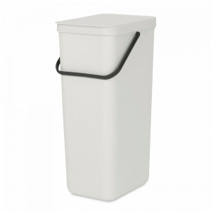 Контейнер встраиваемый для мусора, 40 л, пластик, светло-серый, серия SORT GO, BRABANTIA, Бельгия, Мусорные ведра SORT&GO BRABANTIA