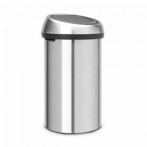 Контейнер для мусора, 60 л, нержавеющая сталь, матовый стальной, серия TOUCH BIN, BRABANTIA, Бельгия, Мусорные ведра и корзины