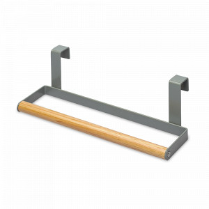 Держатель для полотенец, 24 см, сталь, бамбук, серый, серия Granli, SMART SOLUTIONS, Россия, Держатели для бумажных полотенец