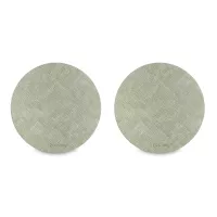 Набор из 2-х круглых подстановочных салфеток, 35 см, полиуретан, мятный, серия Leanera, LIBERTY JONES, Россия, 