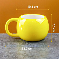 Кружка Медвежонок, 350 мл, керамика, желтый, серия Animals, REPAST, Чехия_00821350066724711004.jpg