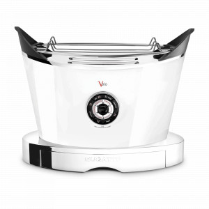 Тостер двухслотовый, нержавеющая сталь, пластик, белый, серия Volo, BUGATTI, Италия, BUGATTI (Италия)