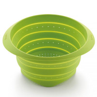 Дуршлаг складной, 23 см, силикон, зеленый, LEKUE, Испания_00819240052409718589.jpg