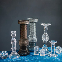 Подсвечник Твизлер, 36,5 см, стекло, прозрачный, Rasteli, Бельгия_00812030043033692955.jpg