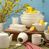 Маслёнка , 18 х 10 см, керамика, кремовый, серия Birds of Paradise, LIBERTY JONES, Россия_00812580065119565736.jpg