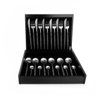 Набор столовых приборов на 6 персон, 24 предметов, черная матовая ручка, серия GOA matte grey, CUTIPOL, Португалия_00802510063816968424.jpg