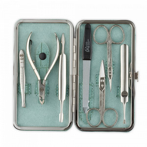 Набор маникюрный в футляре, 7 предметов, GD, Германия, Домашний маникюрный набор