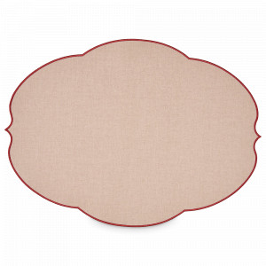 Салфетка подстановочная овальная, 49 х 36 см, полиуретан, розовый, серия Flowers, GUZZINI, Италия, Салфетки подстановочные GUZZINI