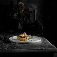 Тарелка обеденная, 26 см, серия Plisse, PILLIVUYT, Франция_00806170051713194357.jpg