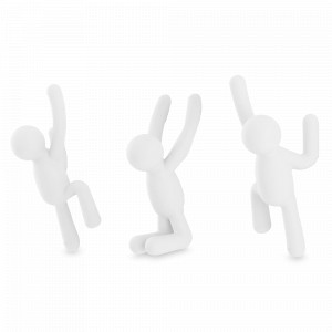 Набор из 3-х крючков, пластик ABS, белый, серия Buddy, UMBRA, Канада, UMBRA (Канада)